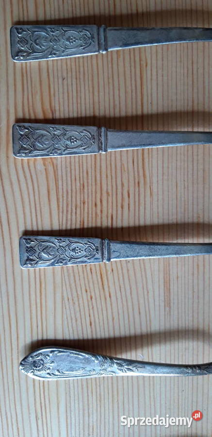 Posrebrzane stare łyżeczki Kleczew