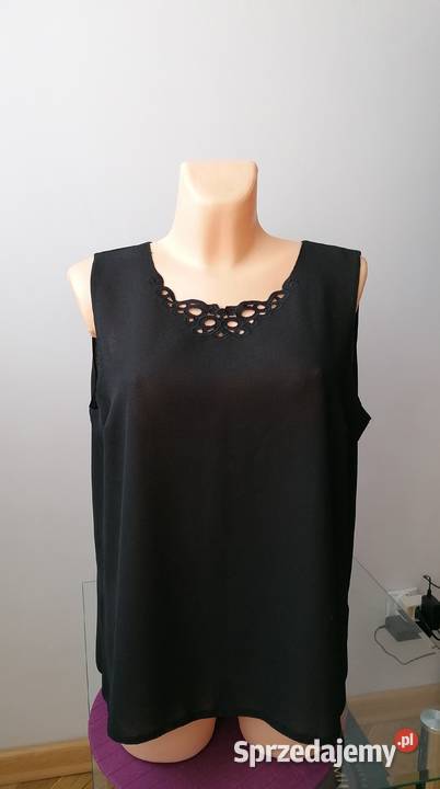 NOWA DAMSKA CZARNA BLUZKA BEZ RĘKAWÓW RXLXXL Łódź