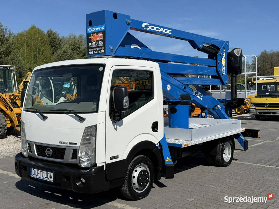 Nissan Cabstar Zwyżka Podnośnik Koszowy SOCAGE centralny zamek Widełki