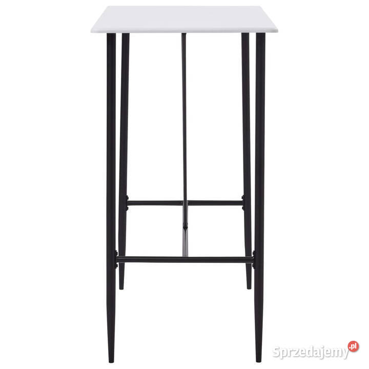 Stolik barowy biały 120 x 60 x 110 MDF WM281547 mazowieckie Warszawa sprzedam