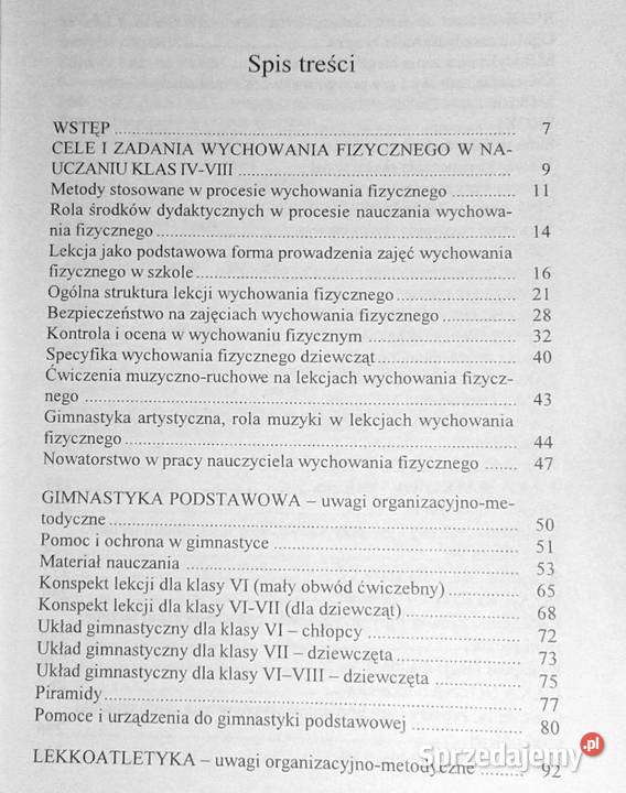 Wybrane zagadnienia wychowania fizycznego w Chełm sprzedam