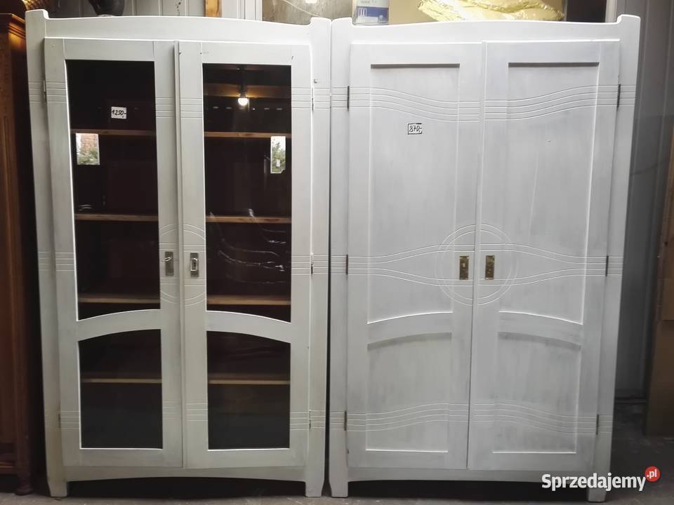 Biblioteka i Szafa bielone z pełnego drewna Kozy sprzedam