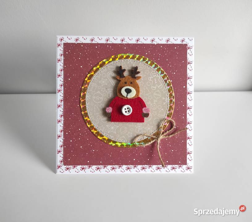 Kartka ręcznie robiona na Święta Bożego