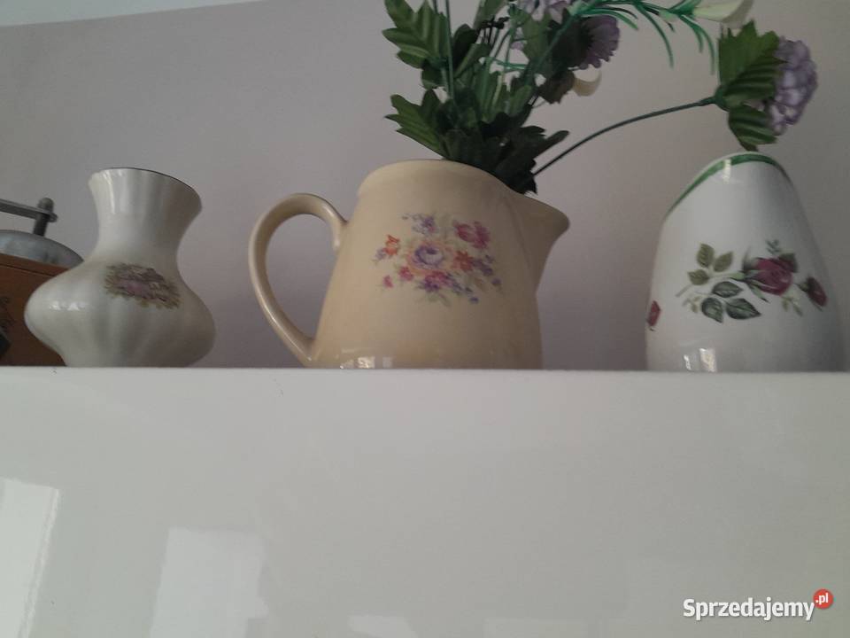 Butelki szklane kolorowe karafki Solca Wielka