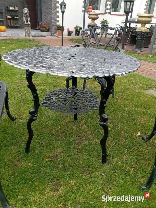 Meble ogrodowe z aluminium