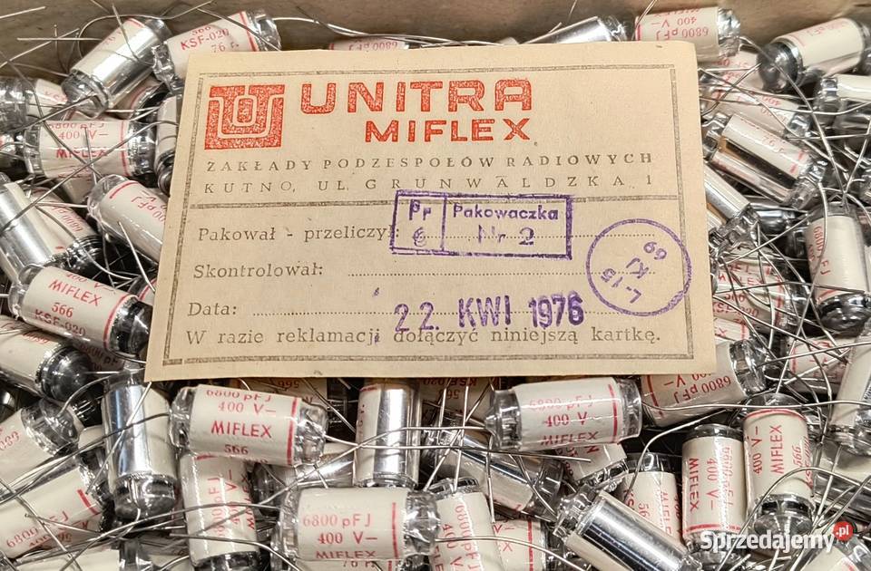 Kondensator 6800pF 68nF 400V KSF020 Unitra