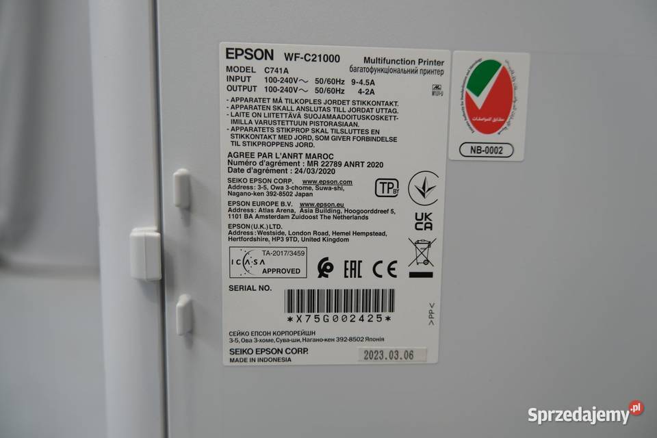 MASZYNY POLIGRAFICZNE EPSON mazowieckie sprzedam