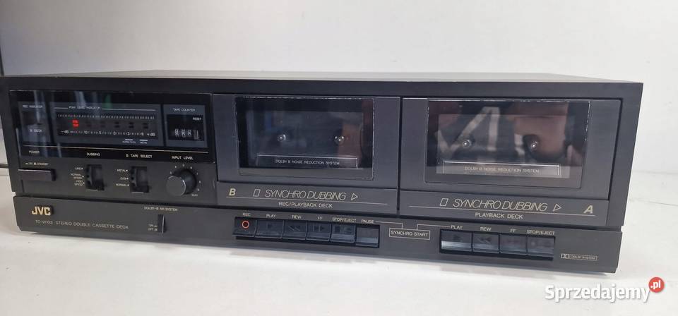 Magnetofon JVC TDW103 Cassette Deck Międzychód