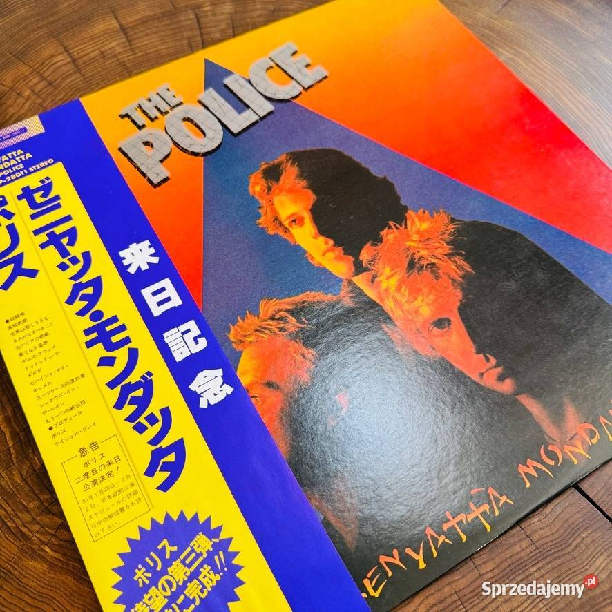 The Police Zenyatta Mondatta EXEX Japan Obi LP rock Łódź
