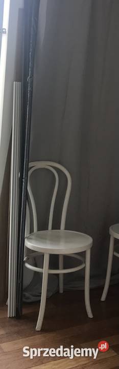 Drewniane krzesło, białe ,thonet, ikea