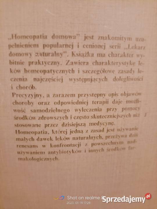 Homeopatia domowa Szymański książki Warszawa