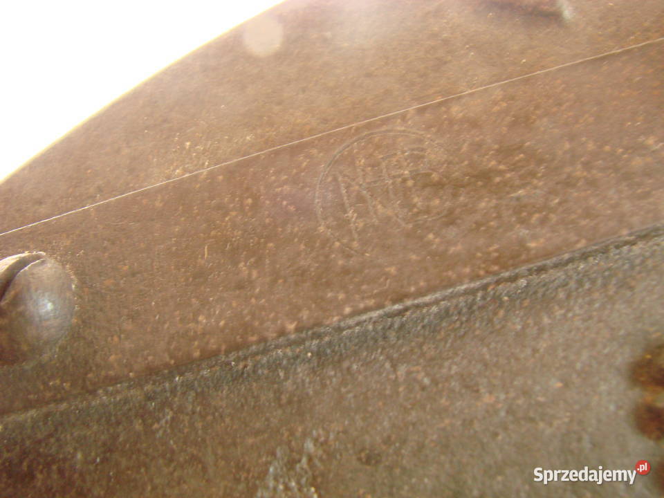 stare stalowe żelazko sygnowane Pruszcz Gdański