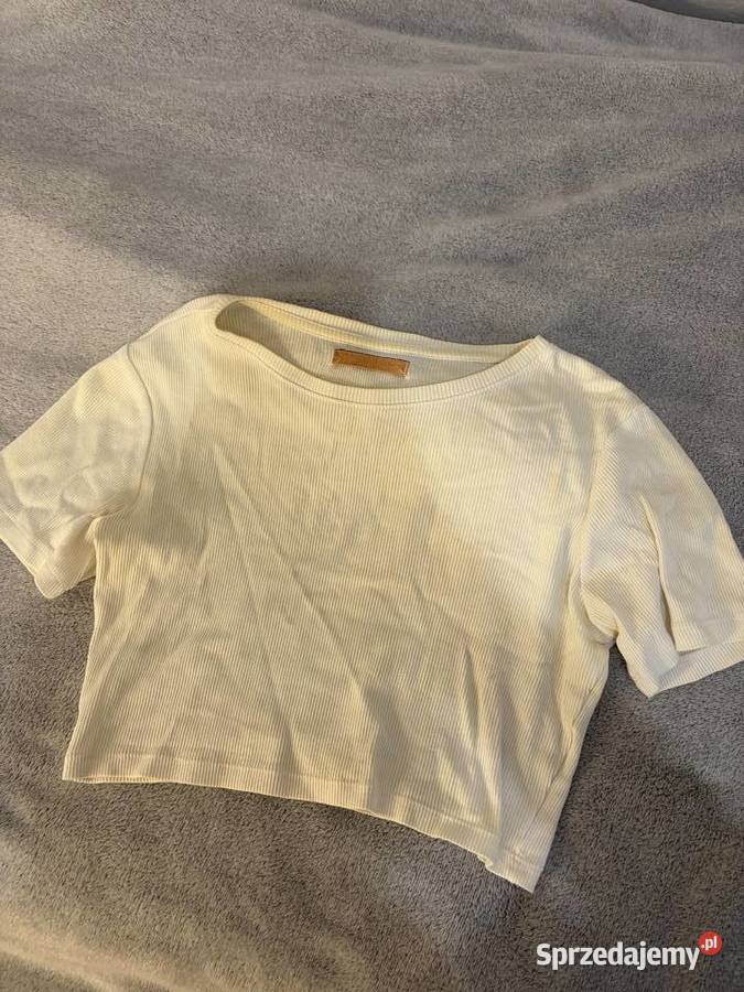 Tshirt koszulka bluzka z krótkim rękawem crop Jasło