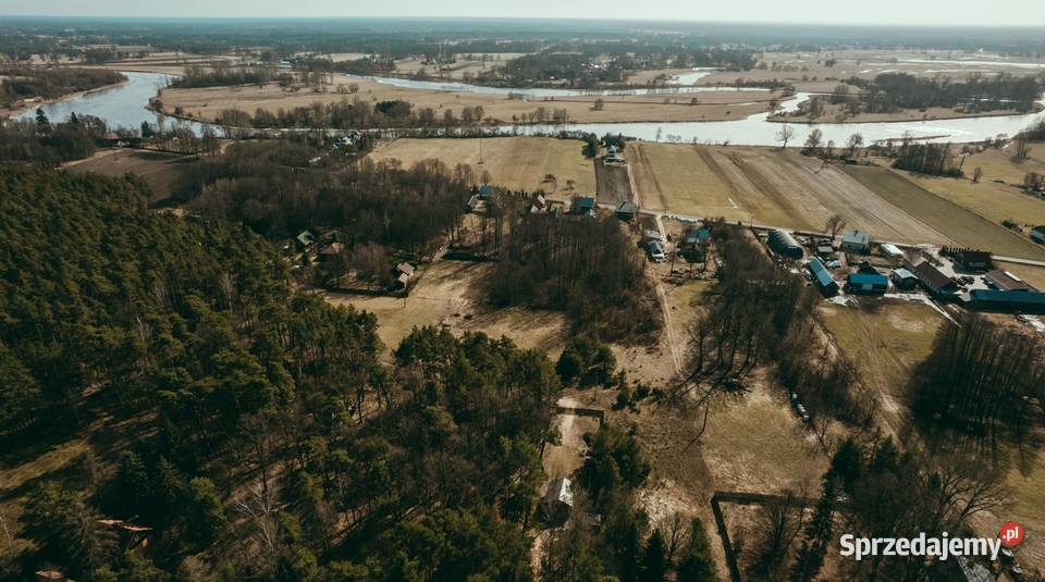 Wyjątkowa działka 8900 m z własnym lasem Bugiem prąd Grunty i działki Bojany