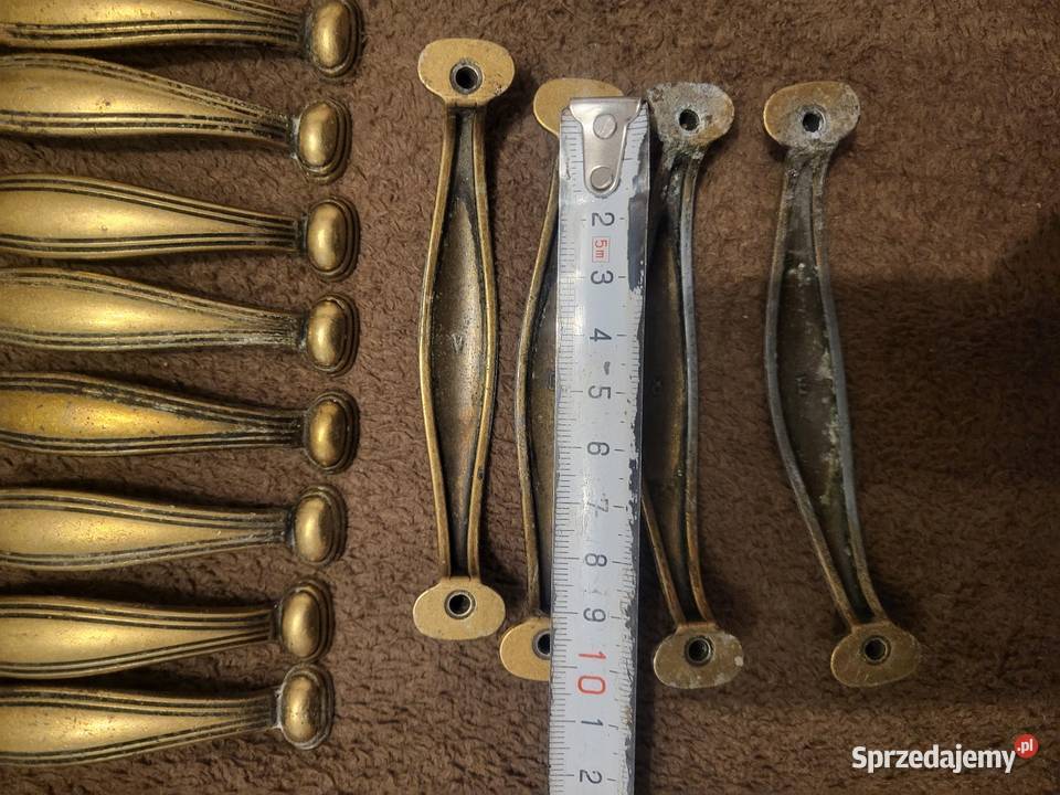 Uchwyty meblowe stare złoto metalowe Uchwyty śląskie Gliwice