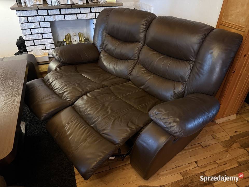 Duży skórzany komplet wypoczynkowy 321 Zawiercie