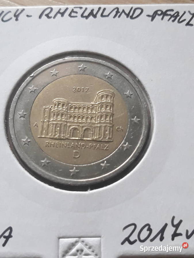 2 Euro Rheinland Pfalz Niemcy 2017 r men A i J Konin
