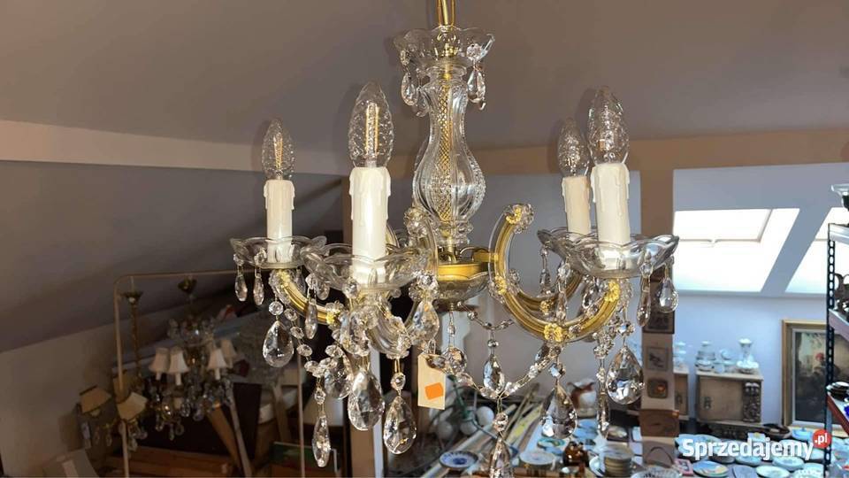 Żyrandol kryształowy Pięcioramienny Maria Teresa Gdańsk