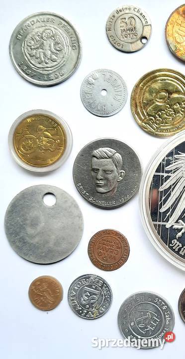 Zestaw Numizmatów Żetonów 32 Kolekcje śląskie Gliwice sprzedam