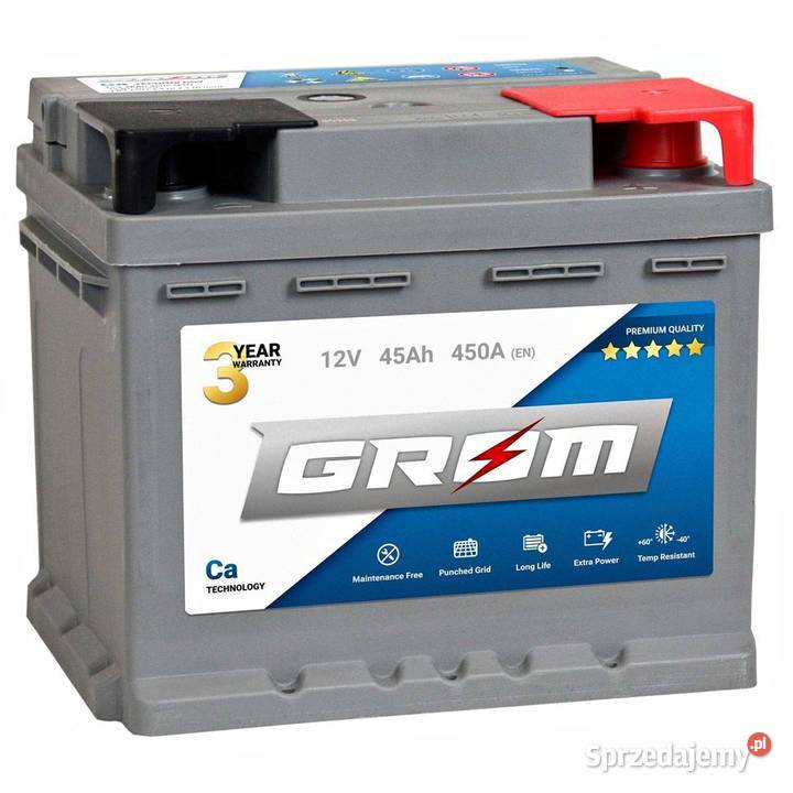 Akumulator GROM Premium 45Ah 450A EN DTR Kalisz - Sprzedajemy.pl