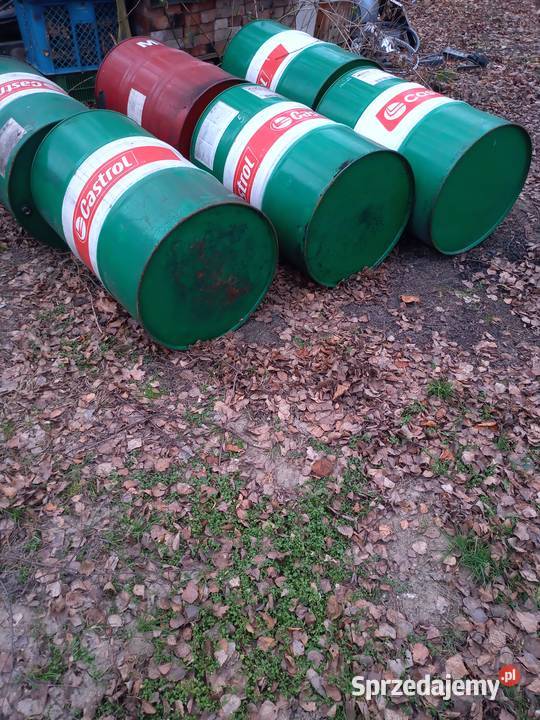 Beczka 200L oleju silnikowym Gorzyce