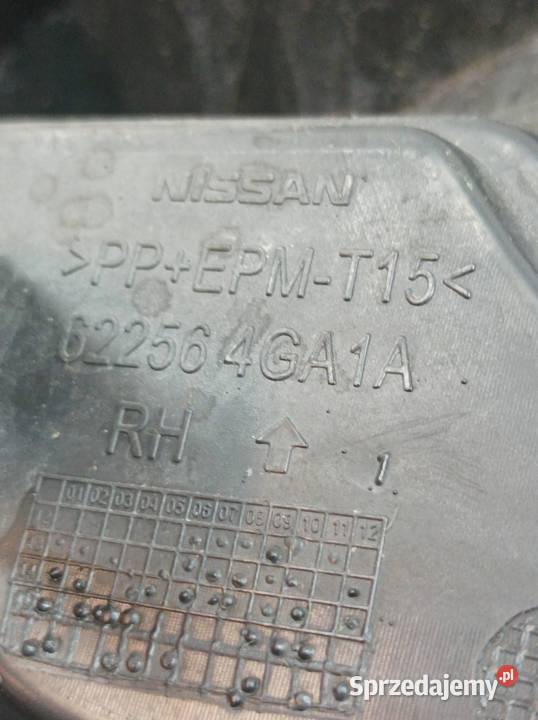 KRATKA ZDERZAKA PRAWY PRZÓD 622564GA1A Infiniti