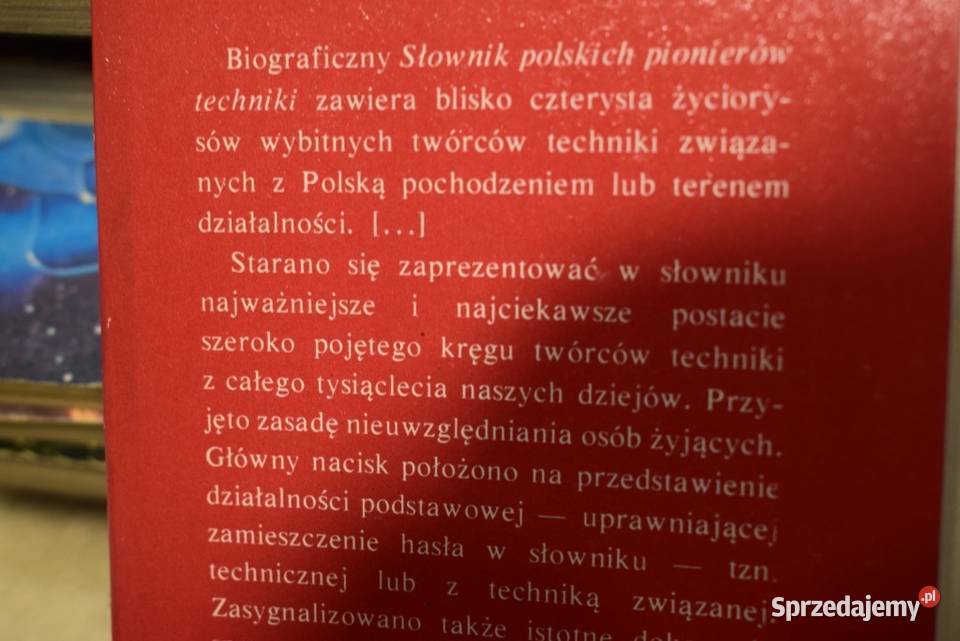 Słownik polskich pionierów techniki B Orłowski Pozostałe Chełmno sprzedam