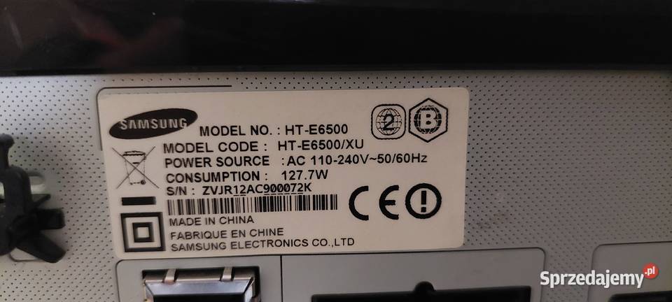 Amplituner SamsungHTE6500 Krosno