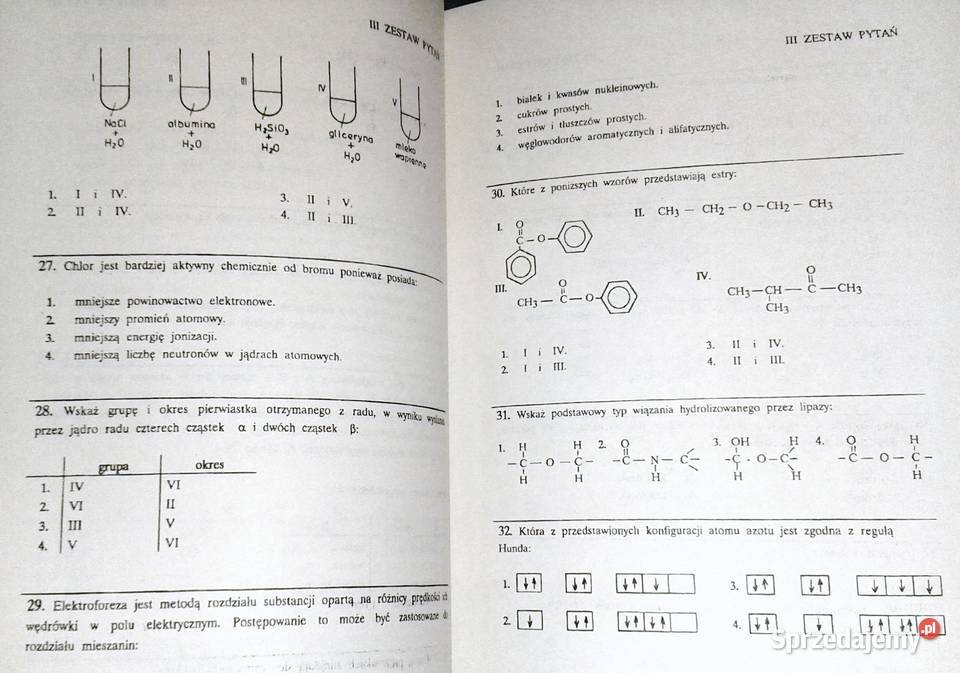 Chemia Testy z rozwiązaniami J Lubczak J Smela Rok wydania 1993 lubelskie Chełm