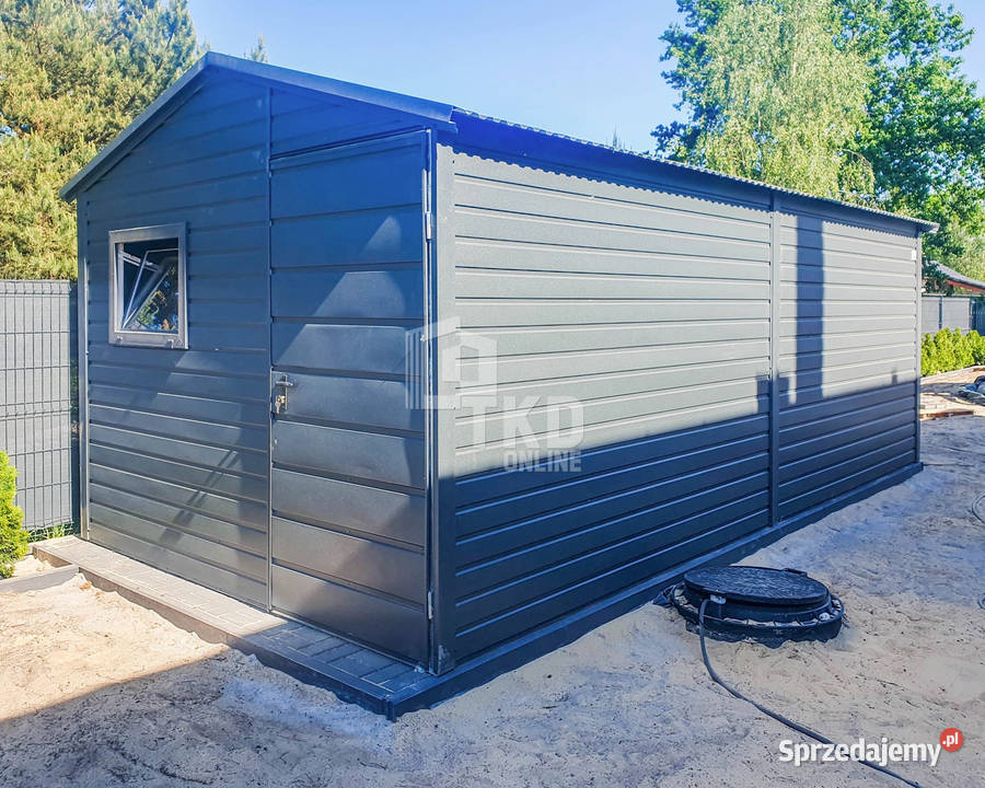 Schowek Domek Ogrodowy 3x6 Drzwi Okno Antracyt Opole