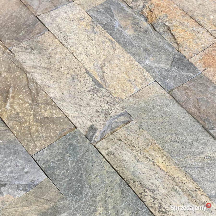 Płytki Elewacyjne Kwarcyt Zeera Green naturalny Kraków