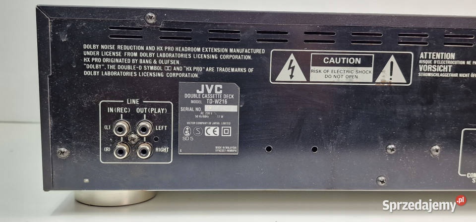 Magnetofon catette deck JVC TD W 216 TDW216 Międzychód