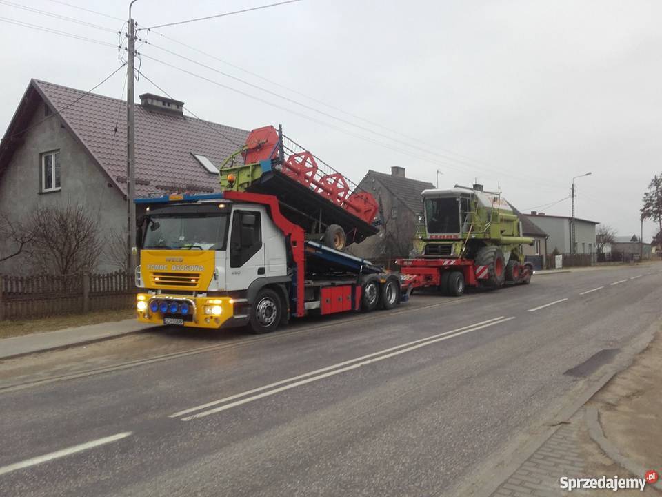 Transport kombajnów maszyn rolniczych traktorów Czersk