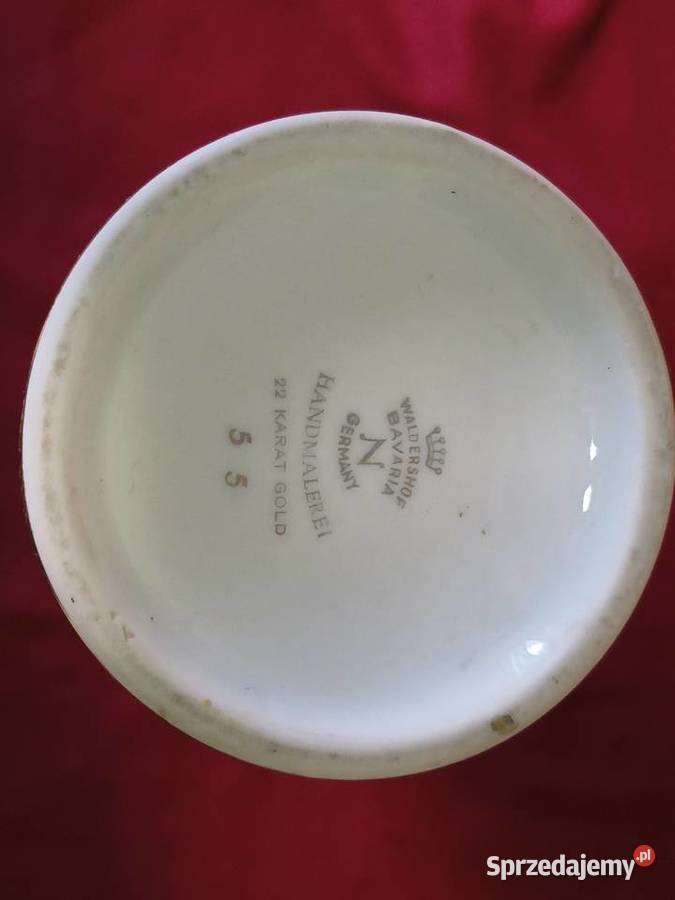 Wazon porcelanowy WALDERSHOF Bavaria ręcznie Chorzew