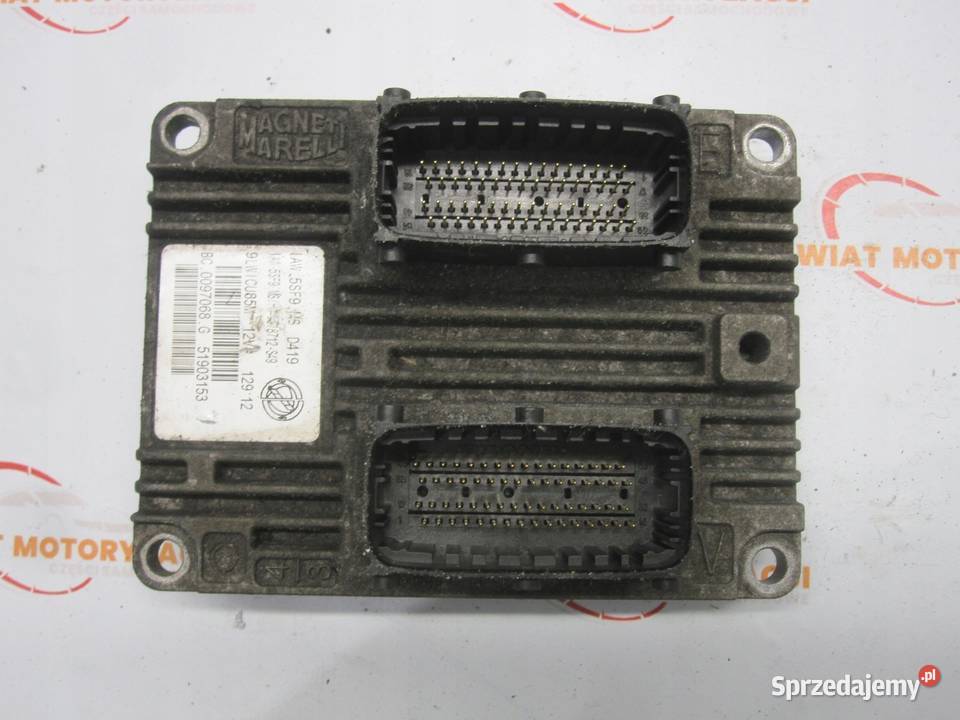 FIAT 500 12 12r sterownik silnika 51903153 D419 Kielce sprzedam