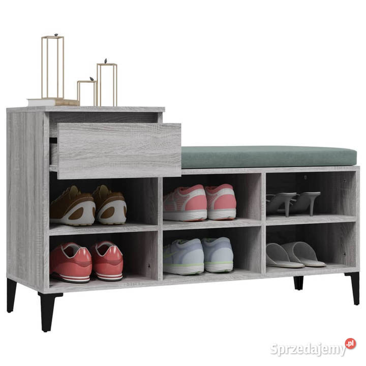 Szafka na buty szary dąb sonoma 102x36x60 Warszawa