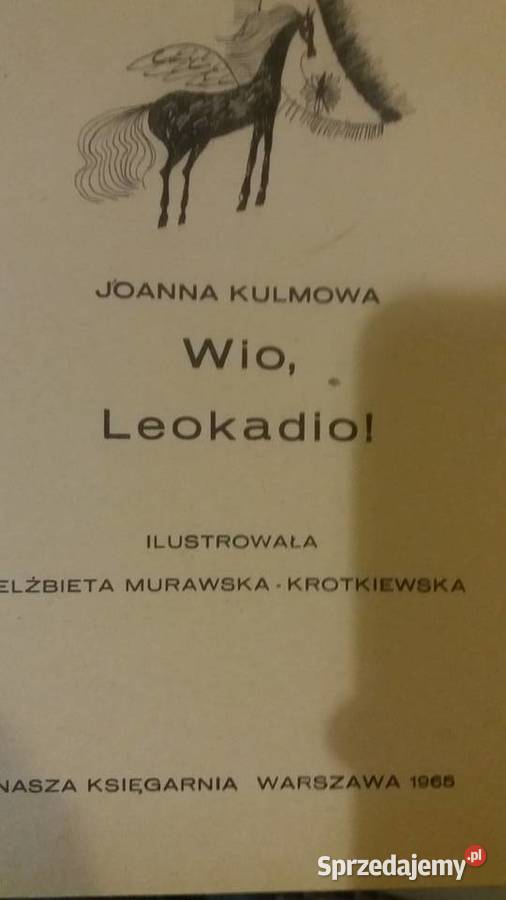 Wio Leokadio książki dziecięce ładnie wydane Warszawa