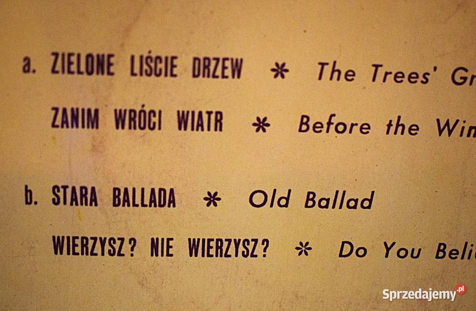 Sława Przybylska płyta singlowa stan Chełmno