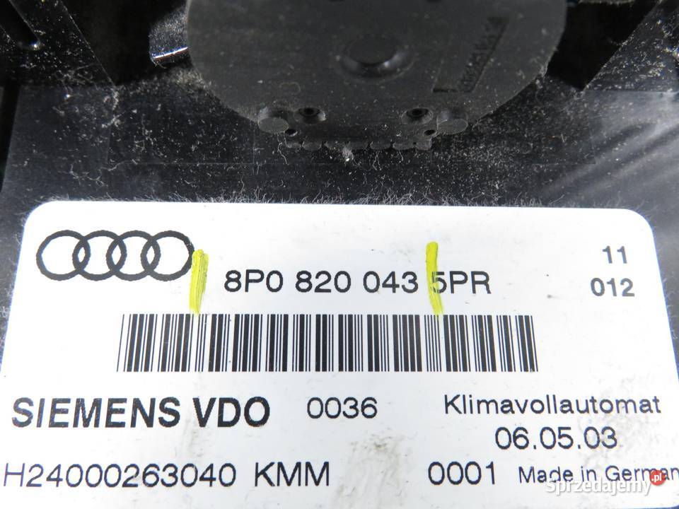 KLIMATRONIK AUDI A3 8P1 8P0920043 sprzedam