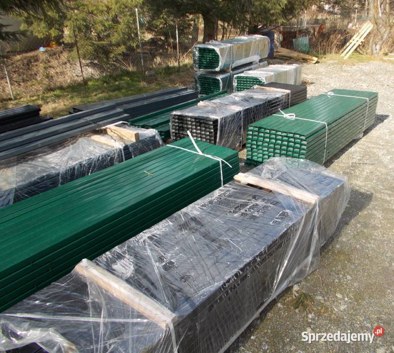 słupki ogrodzeniowe do paneli 40 x 60 ocynk metal Ostroszowice