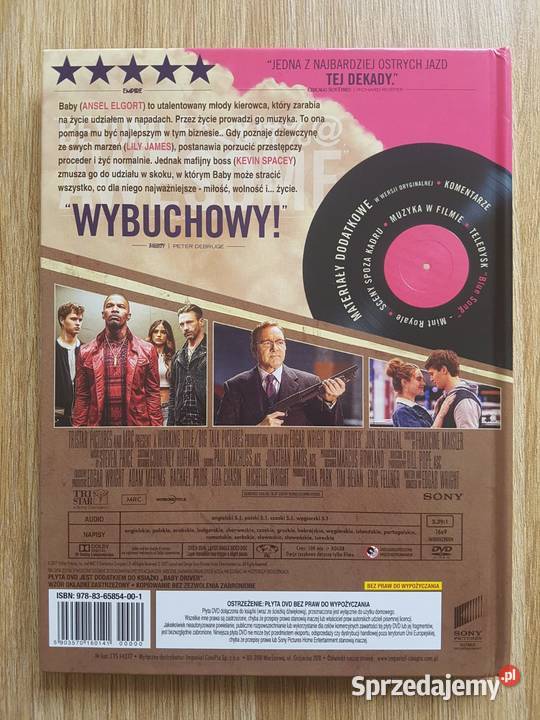 Baby Driver płyta DVD Filmy Gdańsk sprzedam