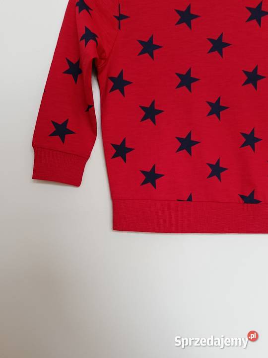 Bluza dziecięca czerwona w granatowe gwiazdy 23 3 lata+ Gdynia sprzedam