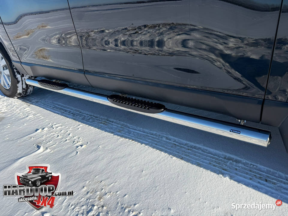 Progi stopnie boczne z nakładkami plastikowymi Pasłęk