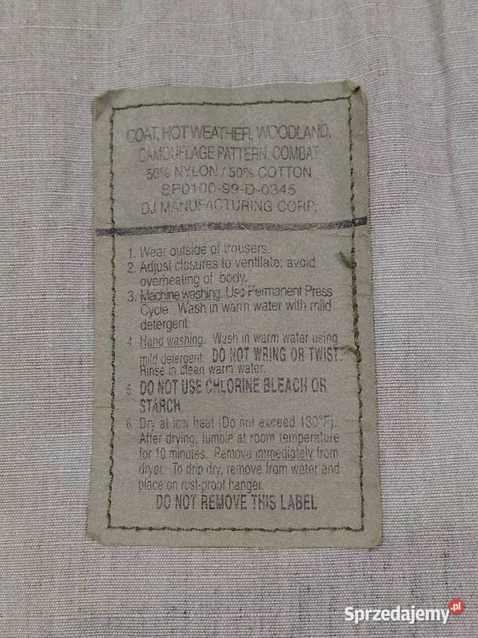 Bluza BDU USAF woodland large regular ripstop Wrocław