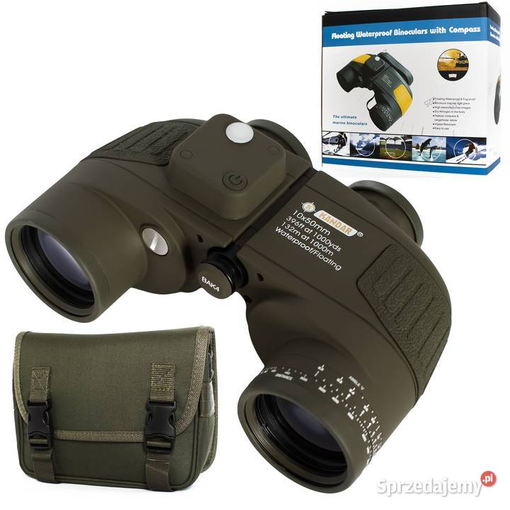 Lornetka Kandar 10X50 Bak4 Wodoodporna Nowa Gdynia