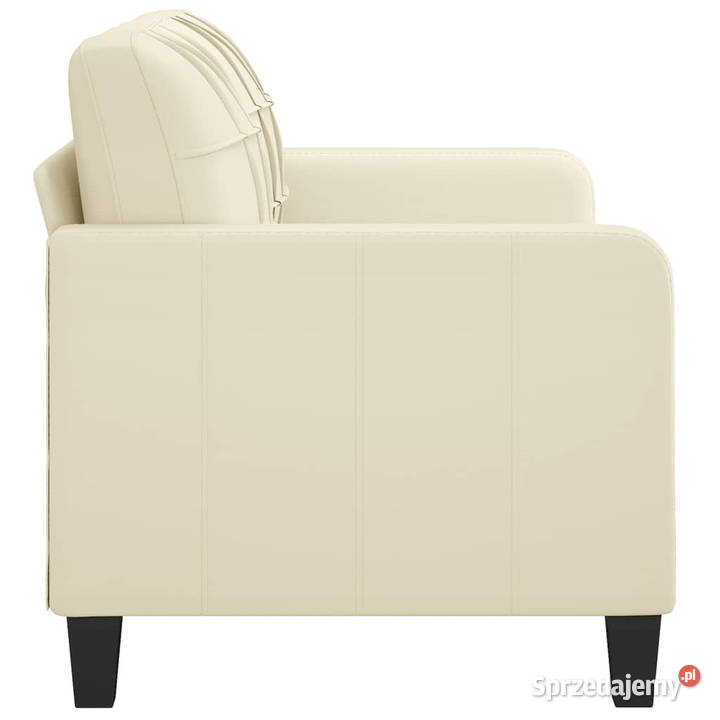 2osobowa sofa kremowy 140 sztuczna skóra Dom i Ogród mazowieckie Warszawa