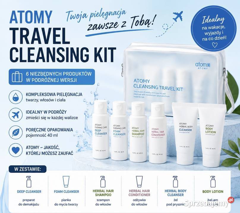 Atomy Travel Cleansing Kit Zestaw podróżny 640 Pozostałe opolskie Opole
