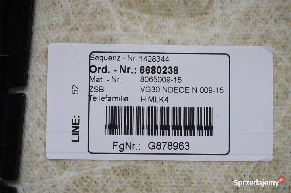 PODSUFITKA BMW 5 G30 SEDAN 8065009 Podsufitki Lwówek sprzedam