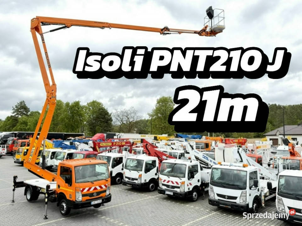 Nissan Cabstar Zwyżka Podnośnik Koszowy ISOLI diesel Widełki