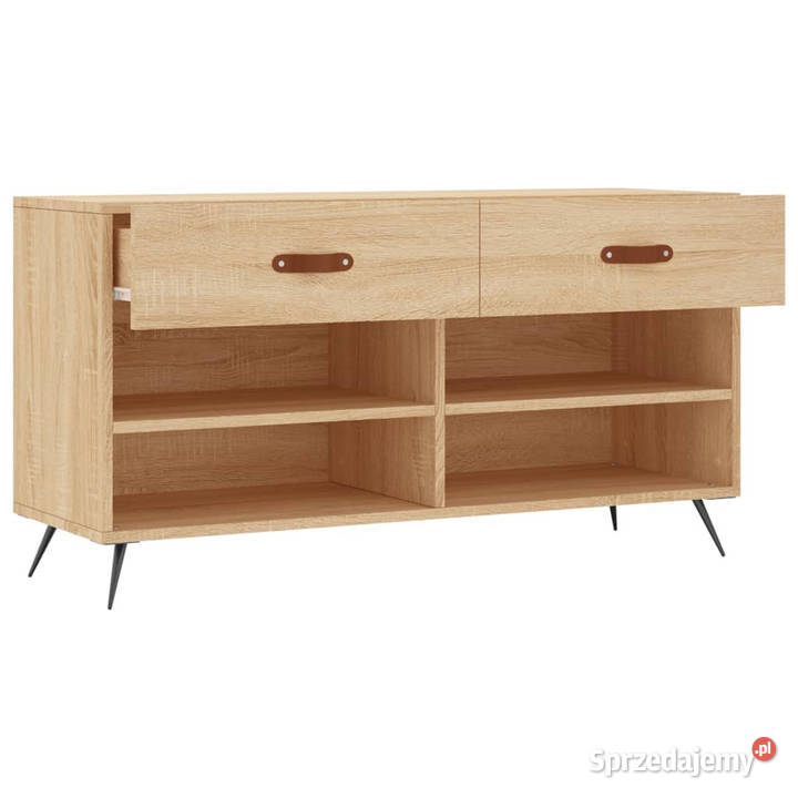 Ławka z miejscem na buty dąb sonoma 102x35x55 Na buty mazowieckie